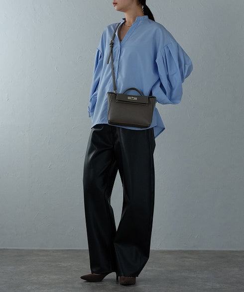 2WAYターンロックミニショルダーハンドバッグ 12-1174